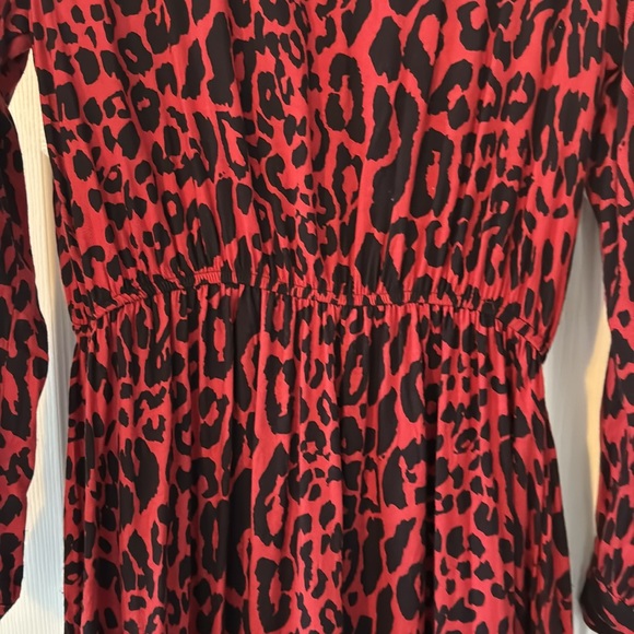 ZARA SIZE SMALL red and black animal print dress - Picture 10 of 12